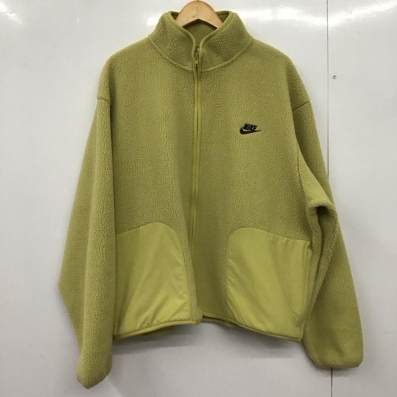 ナイキ NIKE ジャケット、上着 ジャンパー、ブルゾン fb8387-720 フリースジャケット ジップアップジャケット XL ロゴ、文字 マスタード / マスタード /  メンズ USED 古着 中古 10150842