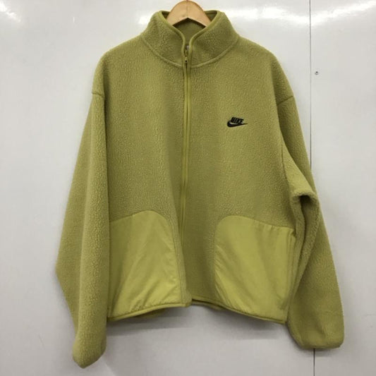 ナイキ NIKE ジャケット、上着 ジャンパー、ブルゾン fb8387-720 フリースジャケット ジップアップジャケット XL ロゴ、文字 マスタード / マスタード /  メンズ USED 古着 中古 10150842