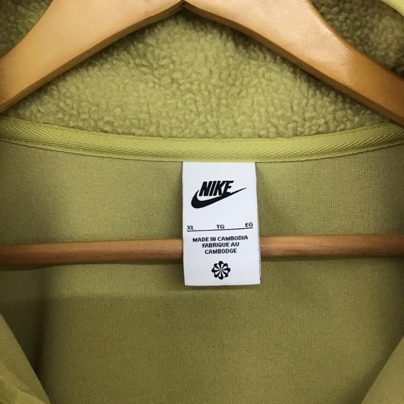ナイキ NIKE ジャケット、上着 ジャンパー、ブルゾン fb8387-720 フリースジャケット ジップアップジャケット XL ロゴ、文字 マスタード / マスタード /  メンズ USED 古着 中古 10150842