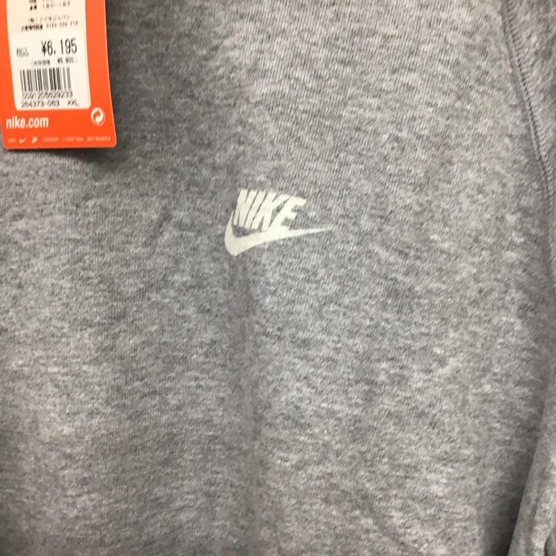 ナイキ NIKE トレーナー 長袖 長袖トレーナー スウェット クルーネック プルオーバー XXL ロゴ、文字 灰 / グレー /  メンズ USED 古着 中古 10150854