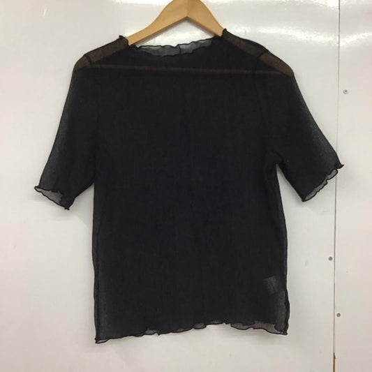ローリーズファーム LOWRYS FARM カットソー 半袖 FREE 無地 黒 / ブラック /  レディース USED 古着 中古 10150861