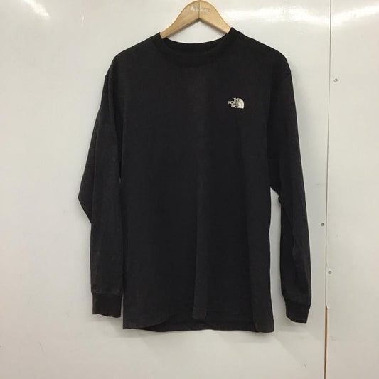 ザノースフェイス THE NORTH FACE カットソー 長袖 nt82131 ロングスリーブバックスクエアロゴティー M ロゴ、文字 黒 / ブラック /  メンズ USED 古着 中古 10150870