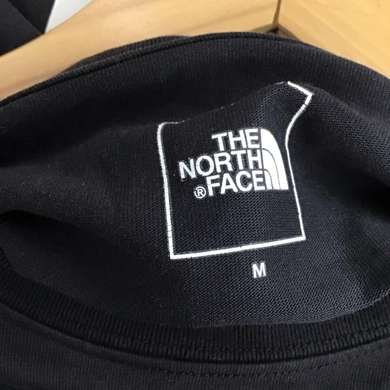 ザノースフェイス THE NORTH FACE カットソー 長袖 nt82131 ロングスリーブバックスクエアロゴティー M ロゴ、文字 黒 / ブラック /  メンズ USED 古着 中古 10150870