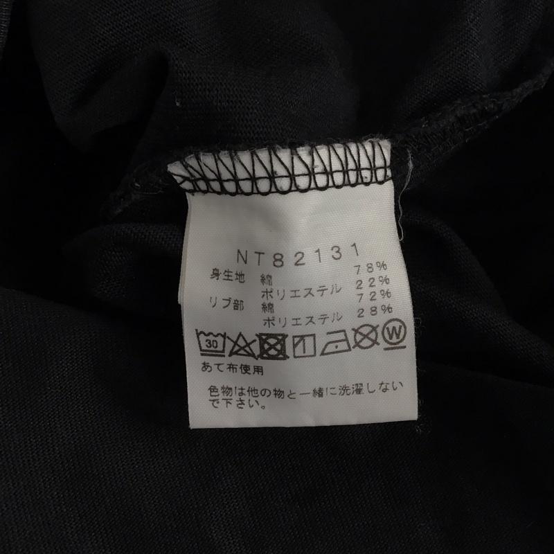 ザノースフェイス THE NORTH FACE カットソー 長袖 nt82131 ロングスリーブバックスクエアロゴティー M ロゴ、文字 黒 / ブラック /  メンズ USED 古着 中古 10150870