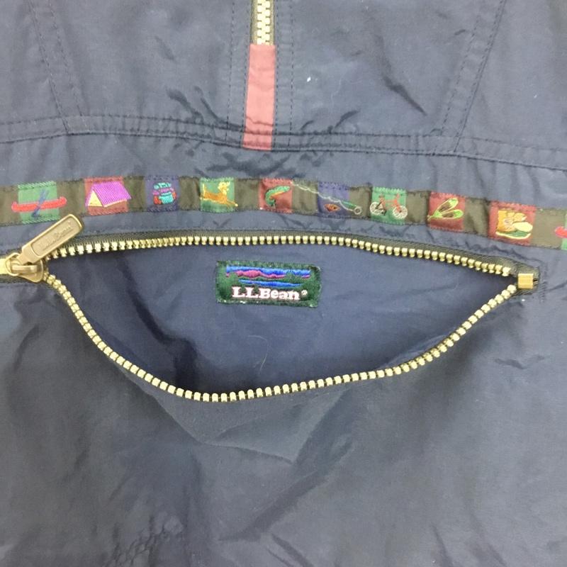 エルエルビーン L.L.Bean ジャケット、上着 ジャンパー、ブルゾン ナイロンジャケット カジュアルジャケット アウター 80s チロリアン 無地 紺 / ネイビー /  メンズ USED 古着 中古 10150880