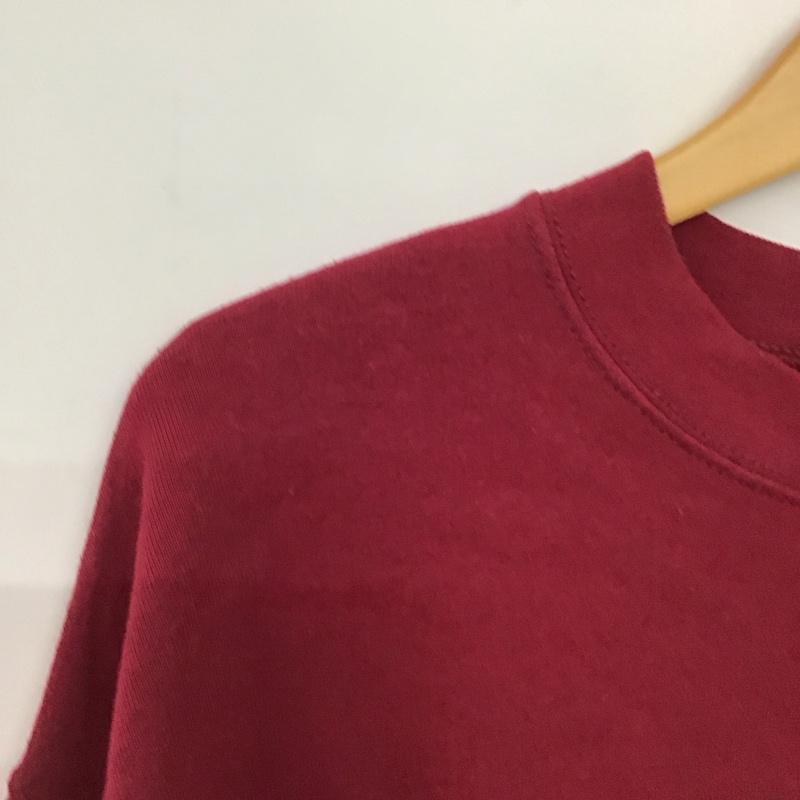 フルーツオブザルーム FRUIT OF THE LOOM トレーナー 長袖 長袖トレーナー スウェット クルーネック プルオーバー XL ロゴ、文字 えんじ / ワインレッド /  メンズ USED 古着 中古 10150882