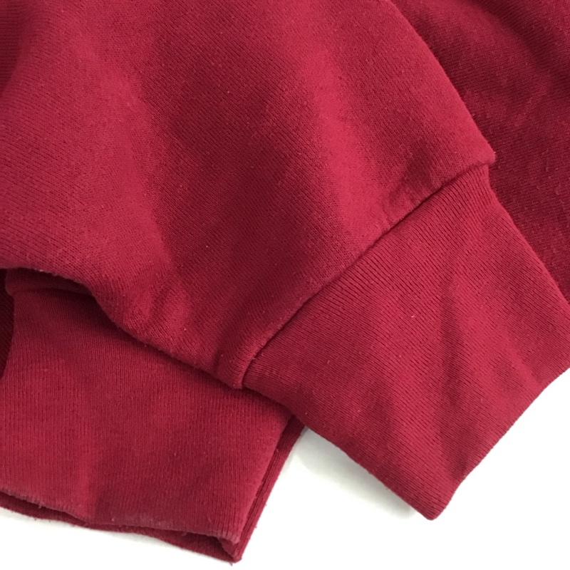 フルーツオブザルーム FRUIT OF THE LOOM トレーナー 長袖 長袖トレーナー スウェット クルーネック プルオーバー XL ロゴ、文字 えんじ / ワインレッド /  メンズ USED 古着 中古 10150882
