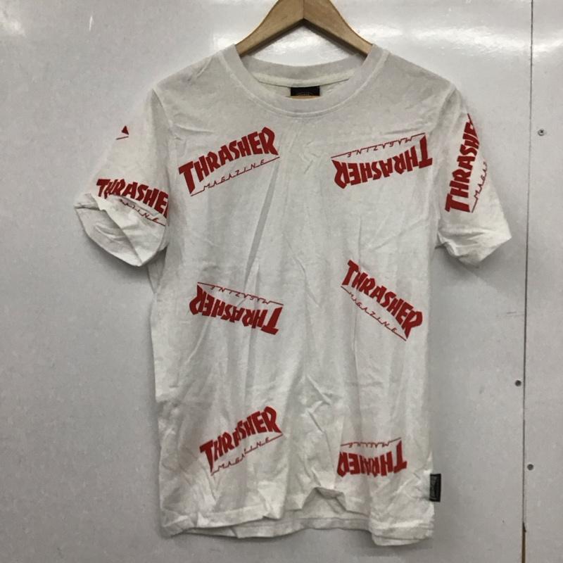 スラッシャー THRASHER Tシャツ 半袖 半袖カットソー プリントTシャツ クルーネックカットソー L プリント 白 / ホワイト /  メンズ USED 古着 中古 10150883