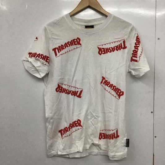 スラッシャー THRASHER Tシャツ 半袖 半袖カットソー プリントTシャツ クルーネックカットソー L プリント 白 / ホワイト /  メンズ USED 古着 中古 10150883