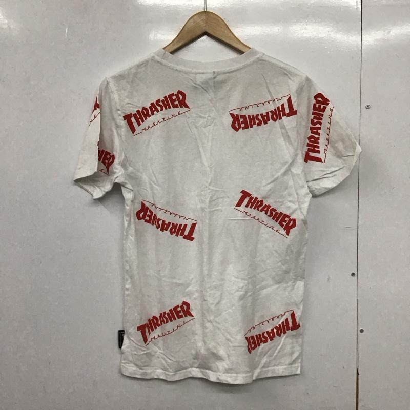 スラッシャー THRASHER Tシャツ 半袖 半袖カットソー プリントTシャツ クルーネックカットソー L プリント 白 / ホワイト /  メンズ USED 古着 中古 10150883