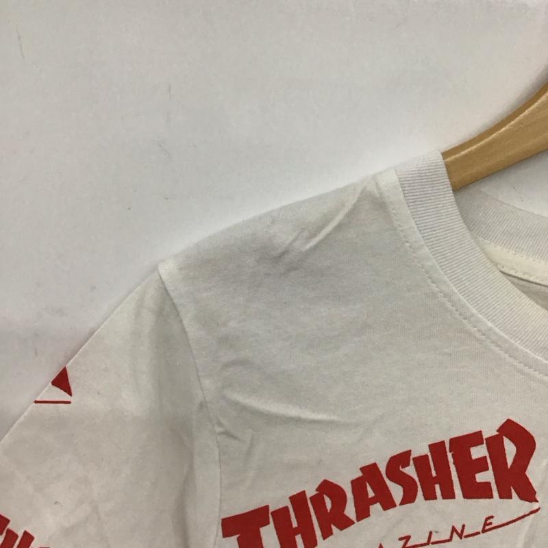 スラッシャー THRASHER Tシャツ 半袖 半袖カットソー プリントTシャツ クルーネックカットソー L プリント 白 / ホワイト /  メンズ USED 古着 中古 10150883
