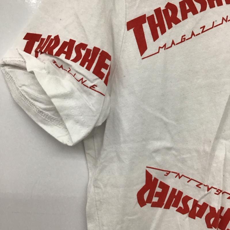 スラッシャー THRASHER Tシャツ 半袖 半袖カットソー プリントTシャツ クルーネックカットソー L プリント 白 / ホワイト /  メンズ USED 古着 中古 10150883