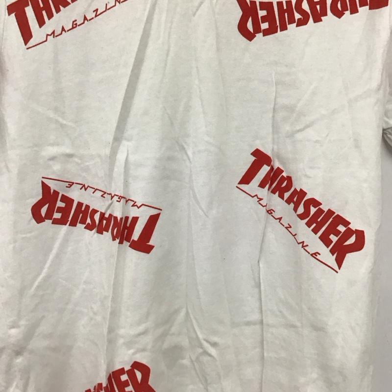 スラッシャー THRASHER Tシャツ 半袖 半袖カットソー プリントTシャツ クルーネックカットソー L プリント 白 / ホワイト /  メンズ USED 古着 中古 10150883