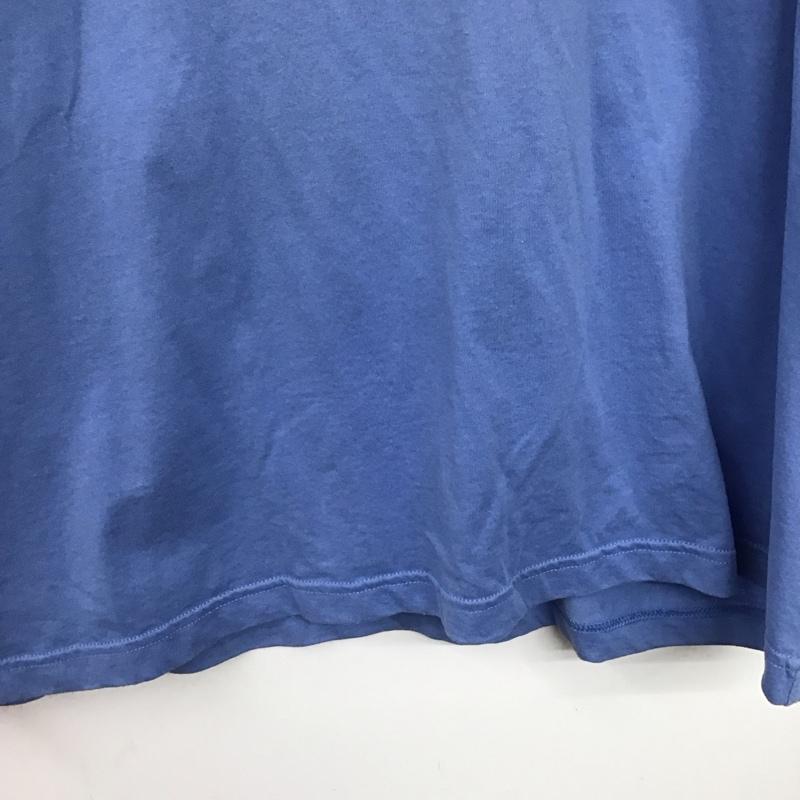 トミーヒルフィガー TOMMY HILFIGER Tシャツ 半袖 半袖カットソー プリントTシャツ クルーネックカットソー L ロゴ、文字 水色 / ライトブルー /  メンズ USED 古着 中古 10150892