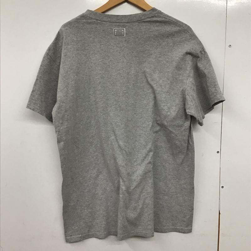 ギルダン GILDAN Tシャツ 半袖 半袖カットソー プリントTシャツ クルーネックカットソー L ロゴ、文字 灰 / グレー /  メンズ USED 古着 中古 10150893