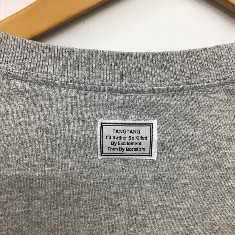 ギルダン GILDAN Tシャツ 半袖 半袖カットソー プリントTシャツ クルーネックカットソー L ロゴ、文字 灰 / グレー /  メンズ USED 古着 中古 10150893