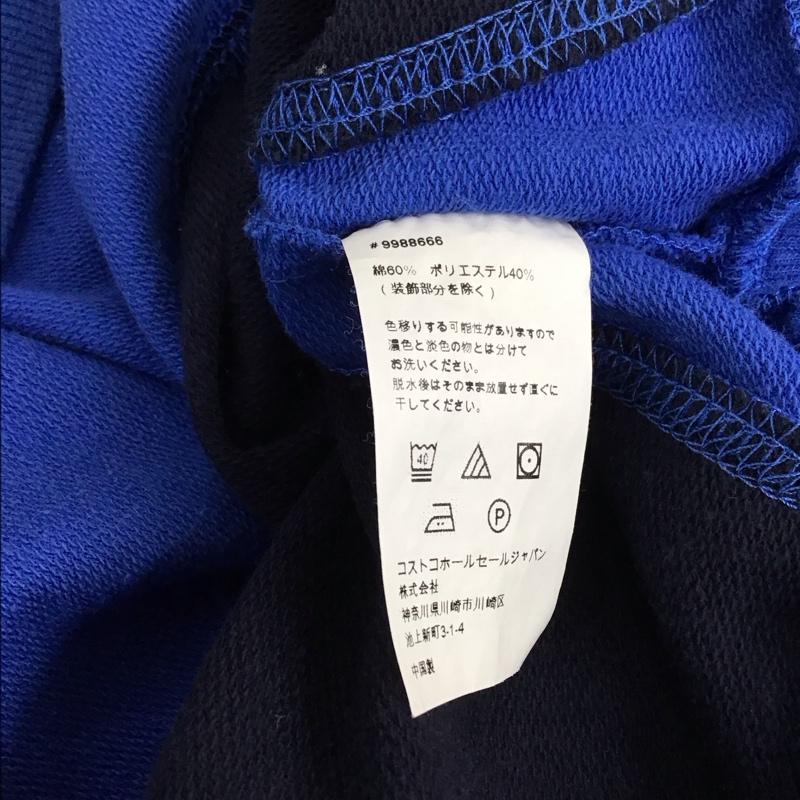 トミーヒルフィガー TOMMY HILFIGER カットソー 長袖 長袖カットソー プリントカットソー クルーネック M ロゴ、文字 青 / ブルー / X 紺 / ネイビー /  メンズ USED 古着 中古 10150902