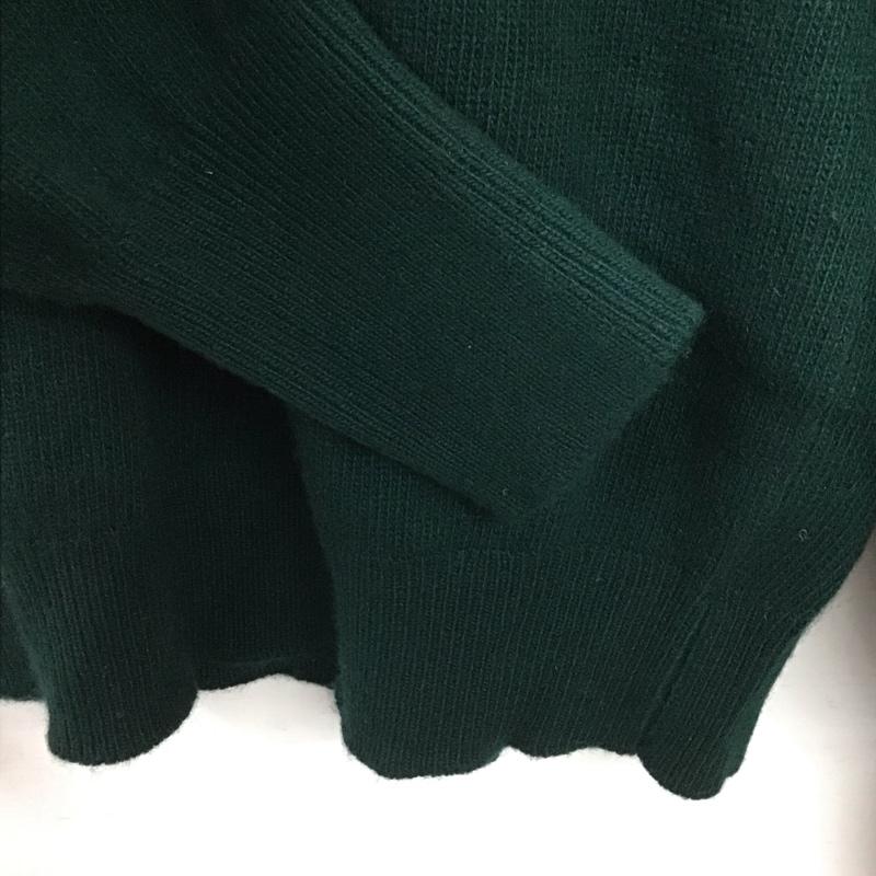 古着 USED ニット、セーター 長袖 長袖ニットカットソー クルーネック セーター LL ロゴ、文字 緑 / グリーン /  メンズ USED 古着 中古 10150903