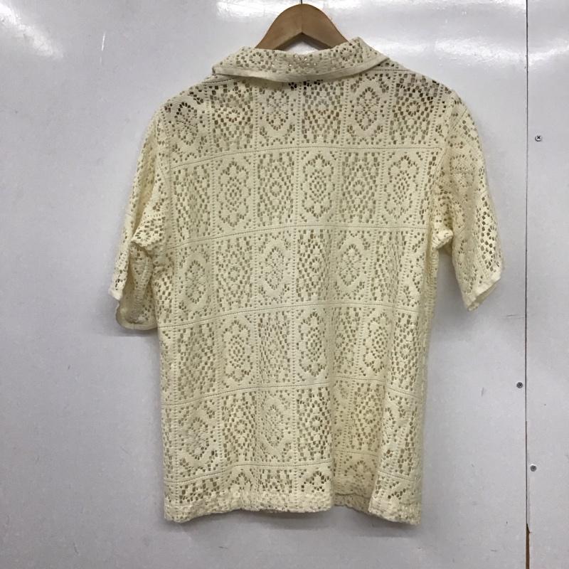 ダブルクローゼット w closet シャツ、ブラウス 半袖 FREE 無地 アイボリー / アイボリー /  レディース USED 古着 中古 10150907