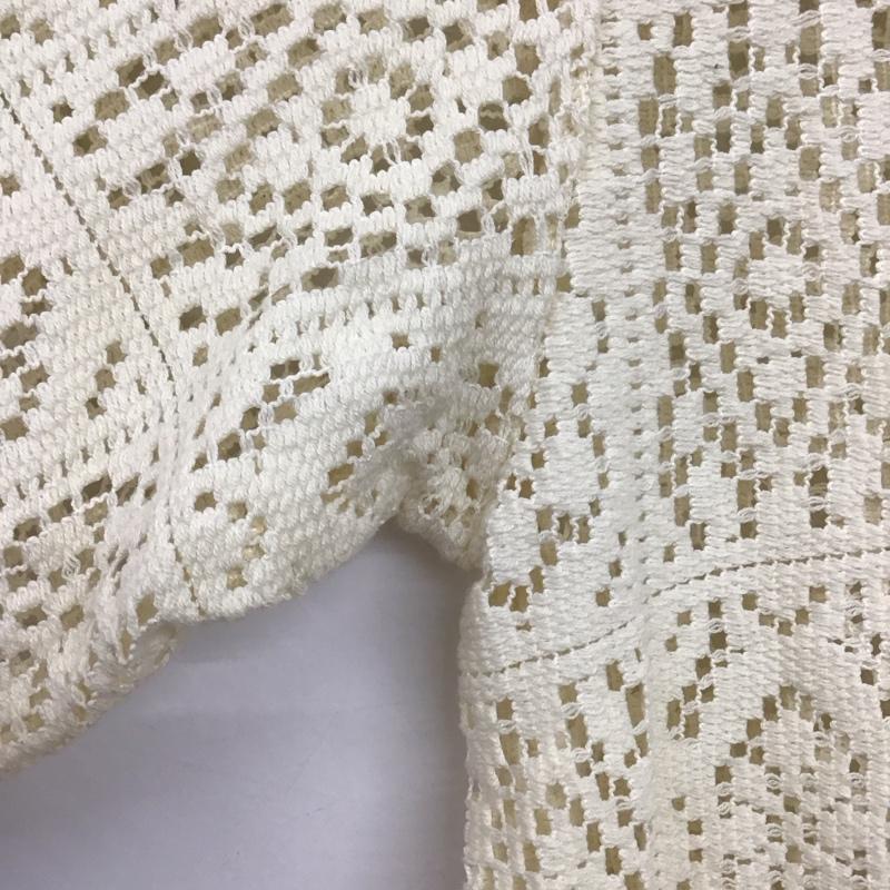 ダブルクローゼット w closet シャツ、ブラウス 半袖 FREE 無地 アイボリー / アイボリー /  レディース USED 古着 中古 10150907