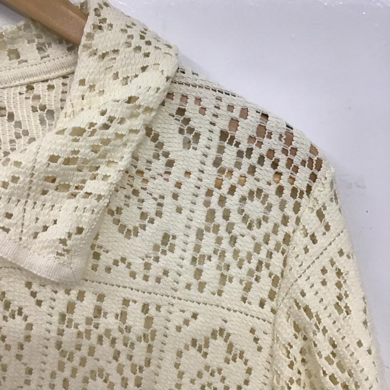 ダブルクローゼット w closet シャツ、ブラウス 半袖 FREE 無地 アイボリー / アイボリー /  レディース USED 古着 中古 10150907