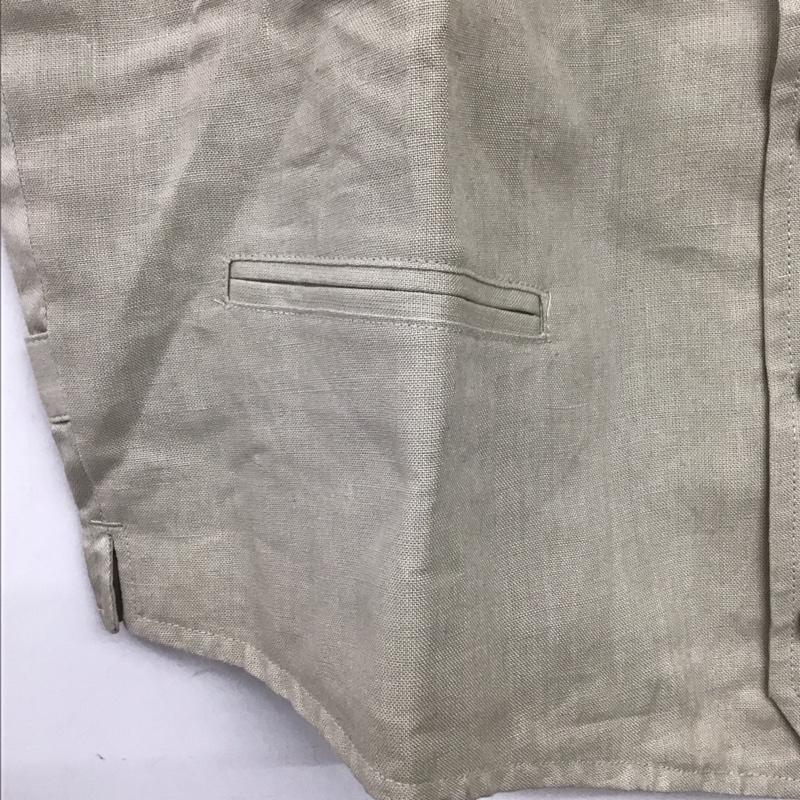 バナナリパブリック BANANA REPUBLIC ベスト ベスト ベスト フロントボタン L 無地 アイボリー / アイボリー /  メンズ USED 古着 中古 10150908