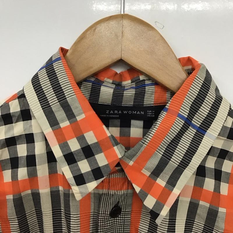 ザラ ZARA シャツ、ブラウス 長袖 M チェック マルチカラー / マルチカラー /  レディース USED 古着 中古 10150909