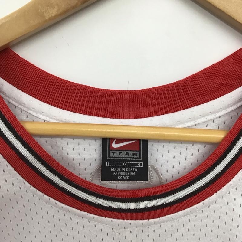 ナイキ NIKE タンクトップ タンクトップ タンクトップ ノースリーブカットソー クルーネック スポーツウェア L ロゴ、文字 白 / ホワイト /  メンズ USED 古着 中古 10150928