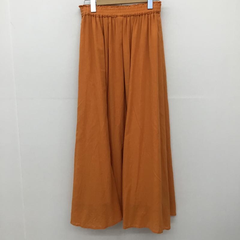 ニコアンド niko and... スカート ロングスカート NKN33501SM FREE 無地 橙 / オレンジ /  レディース USED 古着 中古 10150940
