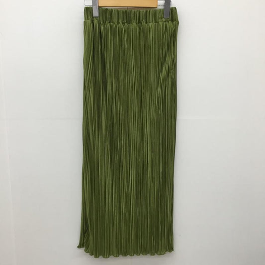 ローリーズファーム LOWRYS FARM スカート ロングスカート LF521005TS FREE 無地 緑 / グリーン /  レディース USED 古着 中古 10150941