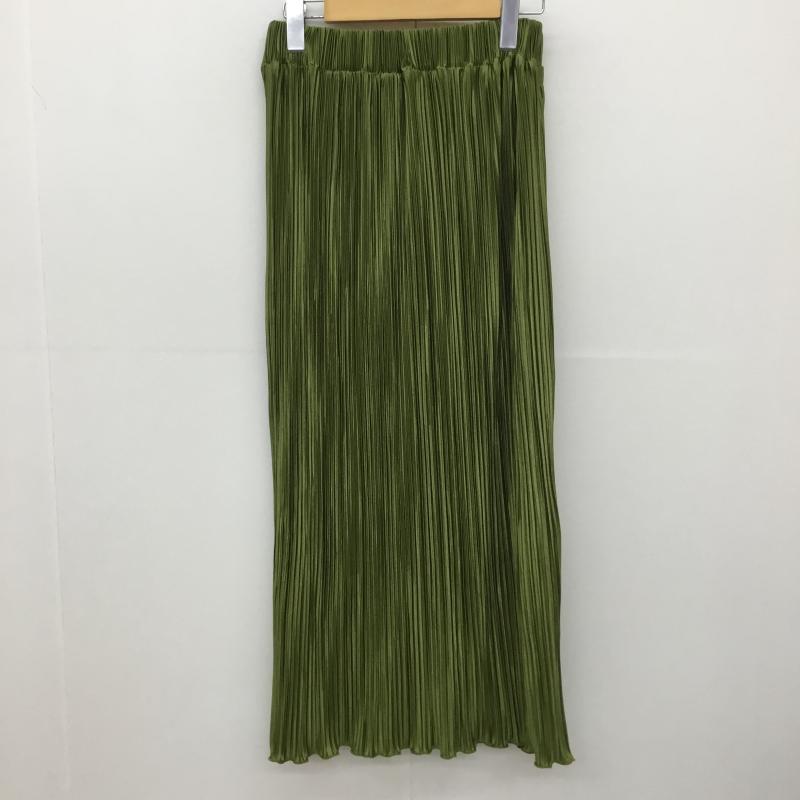 ローリーズファーム LOWRYS FARM スカート ロングスカート LF521005TS FREE 無地 緑 / グリーン /  レディース USED 古着 中古 10150941