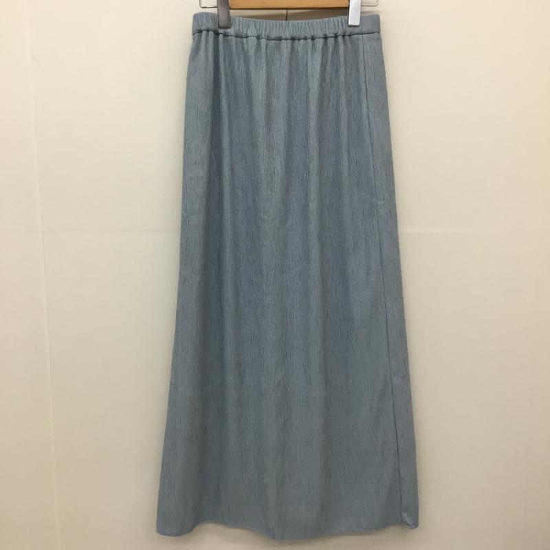 ロペピクニック ROPE  PICNIC スカート ロングスカート GDC-14100-A 38 無地 水色 / ライトブルー /  レディース USED 古着 中古 10150942