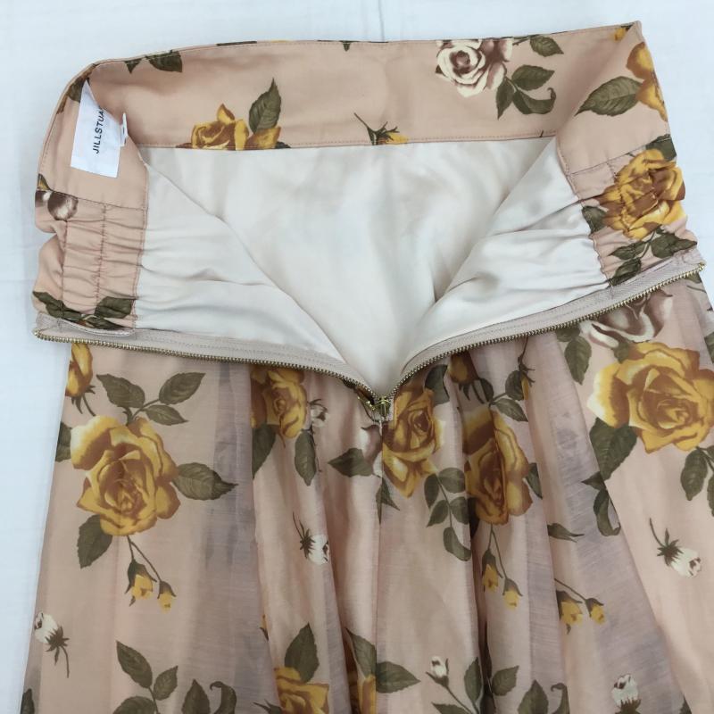 ジルスチュアート JILLSTUART スカート ロングスカート S 花柄 桃 / ピンク / X ベージュ / ベージュ /  レディース USED 古着 中古 10150944