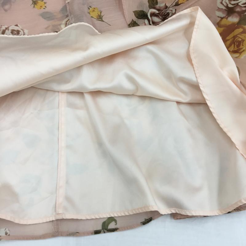 ジルスチュアート JILLSTUART スカート ロングスカート S 花柄 桃 / ピンク / X ベージュ / ベージュ /  レディース USED 古着 中古 10150944
