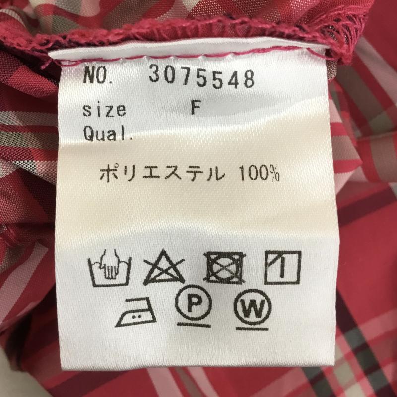 ビットコ BITTOKO スカート ロングスカート FREE チェック 桃 / ピンク /  レディース USED 古着 中古 10150946
