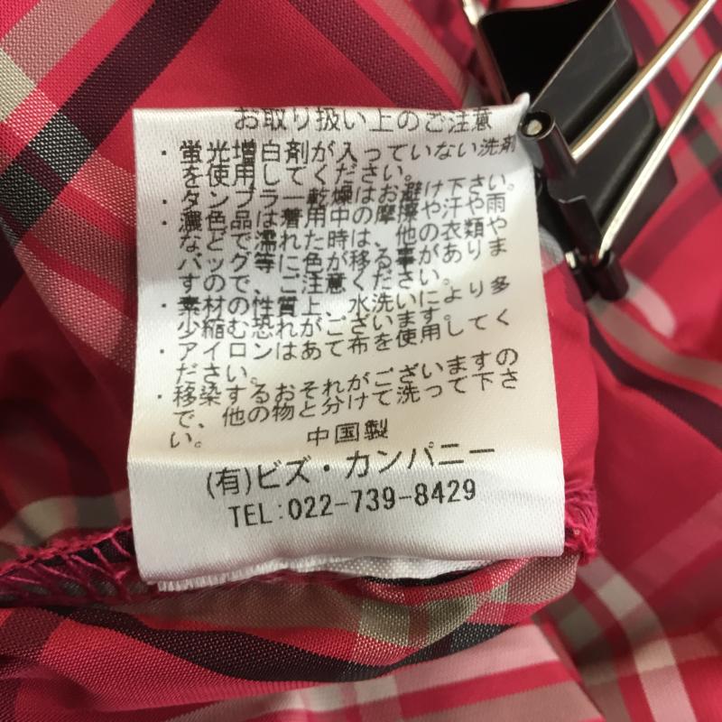 ビットコ BITTOKO スカート ロングスカート FREE チェック 桃 / ピンク /  レディース USED 古着 中古 10150946