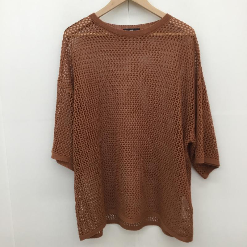 ハレ HARE カットソー 半袖 HA020035SY FREE 無地 茶 / ブラウン /  メンズ USED 古着 中古 10150952