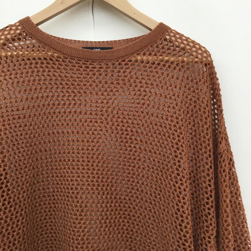 ハレ HARE カットソー 半袖 HA020035SY FREE 無地 茶 / ブラウン /  メンズ USED 古着 中古 10150952