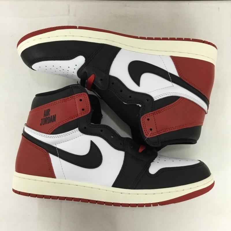 ナイキ NIKE スニーカー スニーカー DZ5485-106 AIR JORDAN 1 RETRO HIGH OG 28.5cm 箱有 28.5cm ロゴ、文字 白 / ホワイト / X 黒 / ブラック / X 赤 / レッド /  メンズ USED 古着 中古 10150959