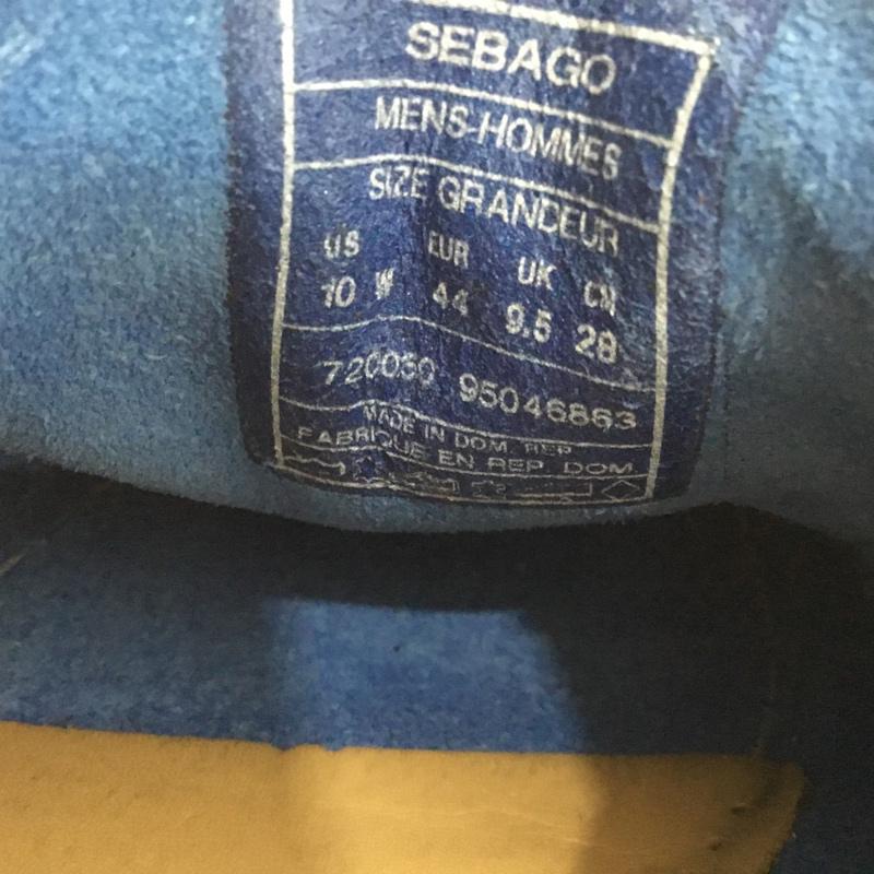 セバコ SEBAGO カジュアルシューズ カジュアルシューズ デッキシューズ 28cm 28.0cm ロゴ、文字 青 / ブルー /  メンズ USED 古着 中古 10150965