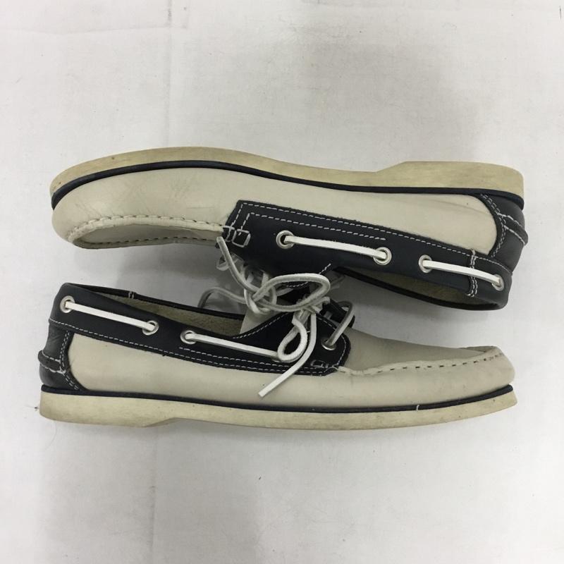 ビューティアンドユースユナイテッドアローズ BEAUTY&YOUTH UNITED ARROWS カジュアルシューズ カジュアルシューズ デッキシューズ バイカラー 41 無地 紺 / ネイビー / X グレージュ / グレージュ /  メンズ USED 古着 中古 10150966