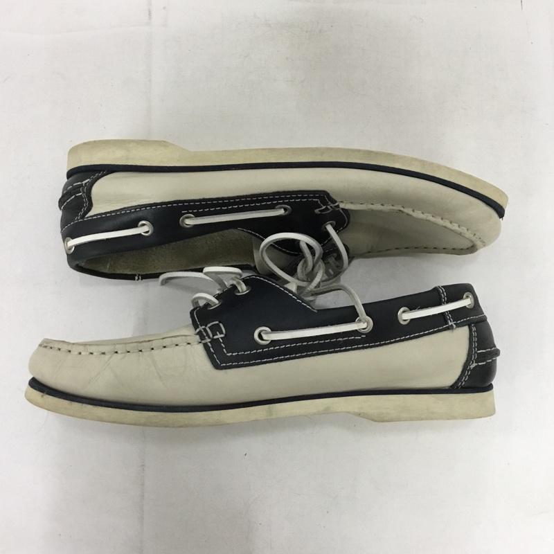 ビューティアンドユースユナイテッドアローズ BEAUTY&YOUTH UNITED ARROWS カジュアルシューズ カジュアルシューズ デッキシューズ バイカラー 41 無地 紺 / ネイビー / X グレージュ / グレージュ /  メンズ USED 古着 中古 10150966