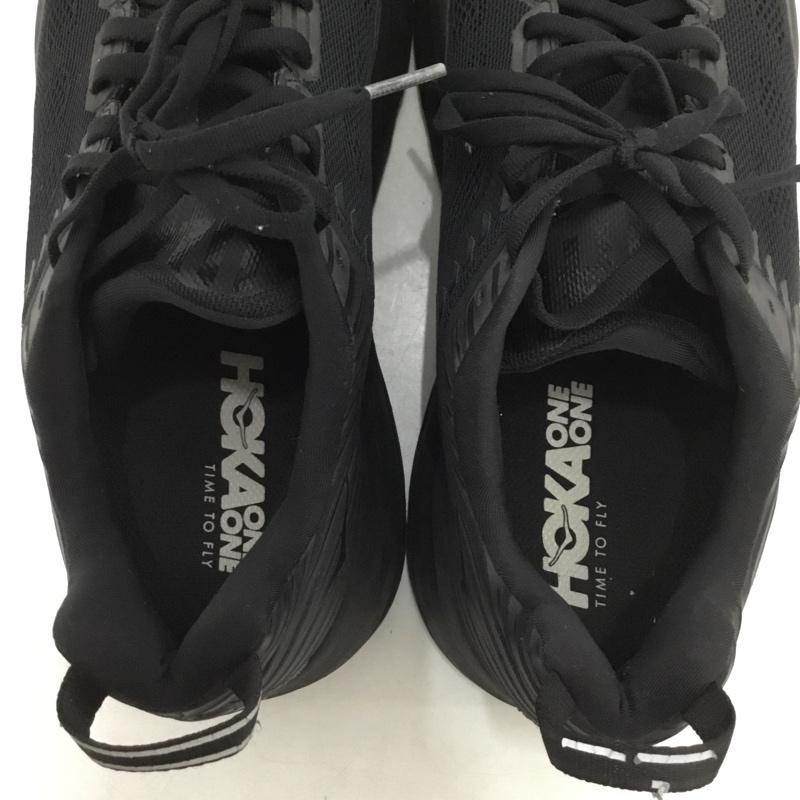 ホカオネオネ HOKA ONEONE スニーカー スニーカー 1019269 BONDI 6 ランニングシューズ 28cm 28.0cm ロゴ、文字 黒 / ブラック /  メンズ USED 古着 中古 10150970