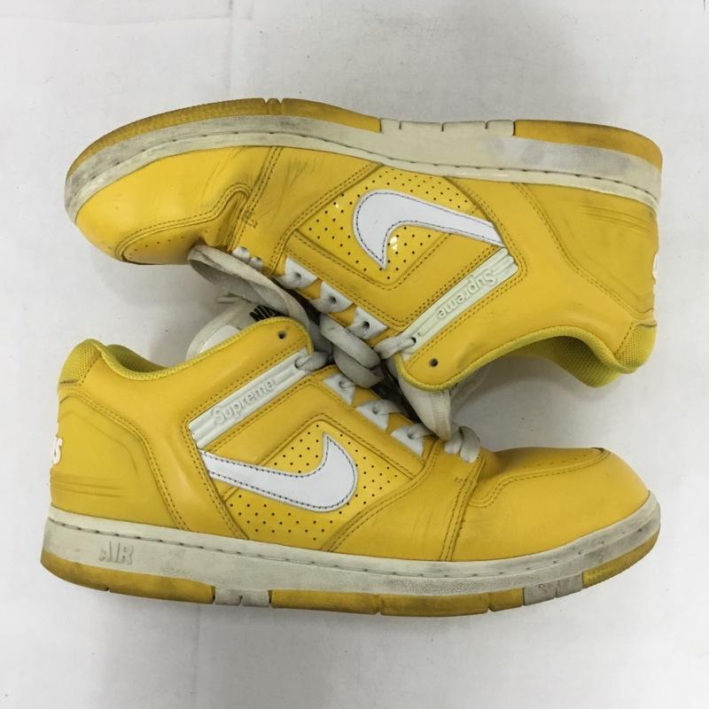 ナイキ NIKE スニーカー スニーカー AA0871-717 SB AIR FORCE 2 LOW SUPREME 27cm 27.0cm ロゴ、文字 黄 / イエロー /  メンズ USED 古着 中古 10150971