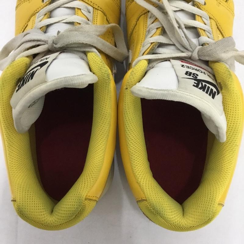 ナイキ NIKE スニーカー スニーカー AA0871-717 SB AIR FORCE 2 LOW SUPREME 27cm 27.0cm ロゴ、文字 黄 / イエロー /  メンズ USED 古着 中古 10150971