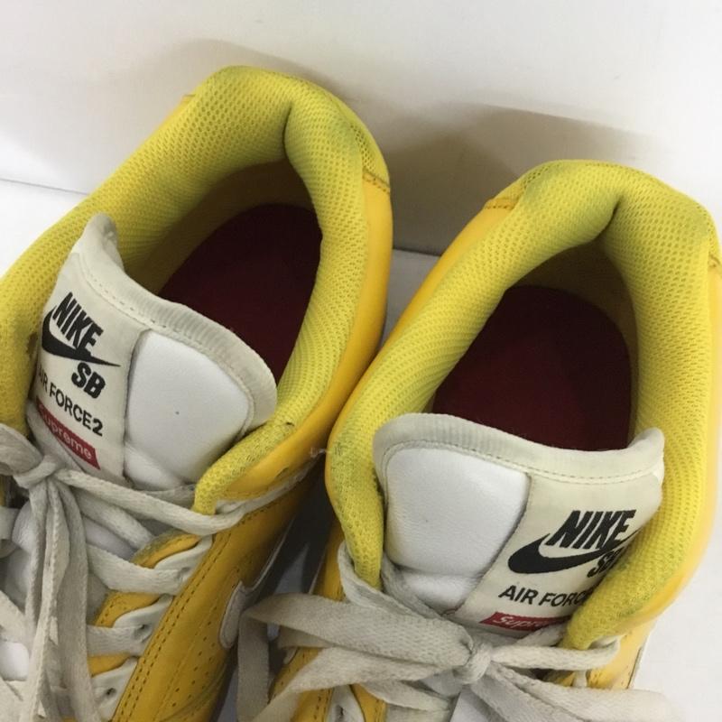ナイキ NIKE スニーカー スニーカー AA0871-717 SB AIR FORCE 2 LOW SUPREME 27cm 27.0cm ロゴ、文字 黄 / イエロー /  メンズ USED 古着 中古 10150971