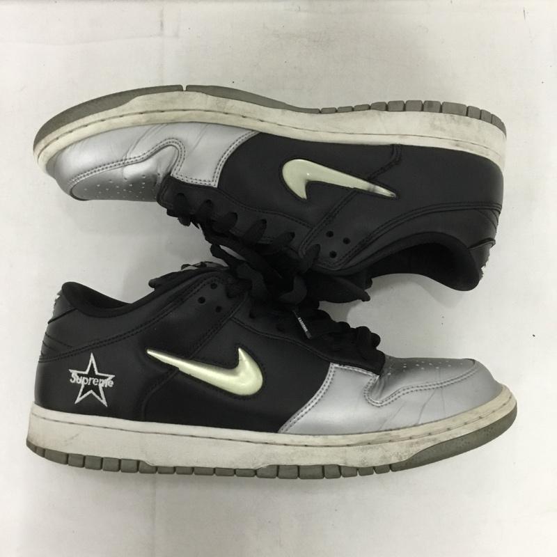 ナイキ NIKE スニーカー スニーカー CK3480-001 SB DUNK LOW OG QS SUPREME 27.5cm 27.5cm ロゴ、文字 黒 / ブラック / X 銀 / シルバー /  メンズ USED 古着 中古 10150974