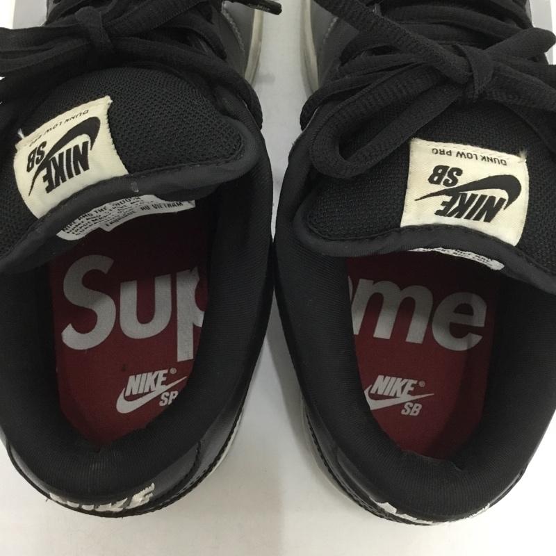 ナイキ NIKE スニーカー スニーカー CK3480-001 SB DUNK LOW OG QS SUPREME 27.5cm 27.5cm ロゴ、文字 黒 / ブラック / X 銀 / シルバー /  メンズ USED 古着 中古 10150974