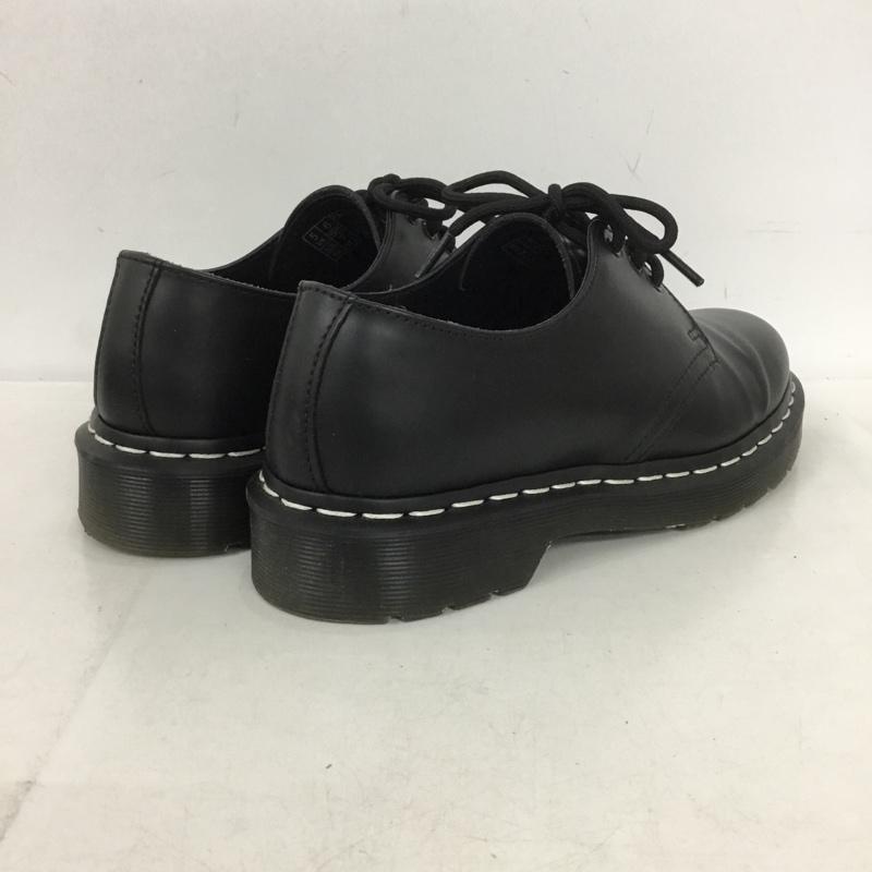 ドクターマーチン Dr.Martens 革靴 革靴 24757 3ホール ホワイトステッチ UK5 US：7 無地 黒 / ブラック /  レディース USED 古着 中古 10150976