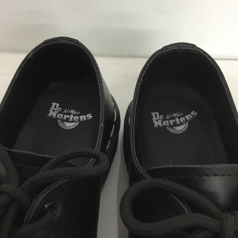 ドクターマーチン Dr.Martens 革靴 革靴 24757 3ホール ホワイトステッチ UK5 US：7 無地 黒 / ブラック /  レディース USED 古着 中古 10150976